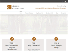 Tablet Screenshot of financialplannerprogram.com